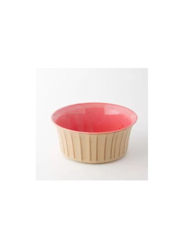 Tigela Ceramica Rosa Bege Bowl Petisco 15cm
