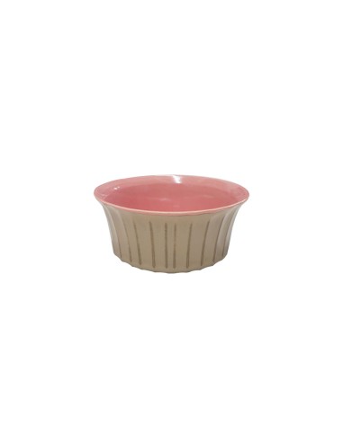 Tigela Ceramica Rosa Bege Bowl Petisco 15cm