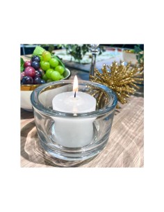 Porta Vela Algodao Pote Vidro Mini Vaso Redondo 180ml 2