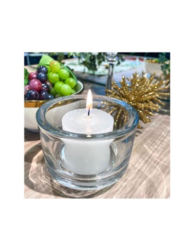 Porta Vela Algodao Pote Vidro Mini Vaso Redondo...