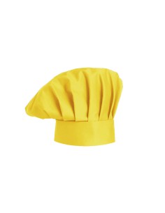 Chapeu de Cozinheiro Amarelo Chef Touca Unissex Ajustavel