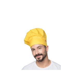 Chapeu de Cozinheiro Amarelo Chef Touca Unissex Ajustavel 2