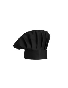 Chapeu de Cozinheiro Preto Chef Touca Unissex Ajustavel