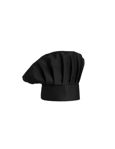 Chapeu de Cozinheiro Preto Chef Touca Unissex Ajustavel