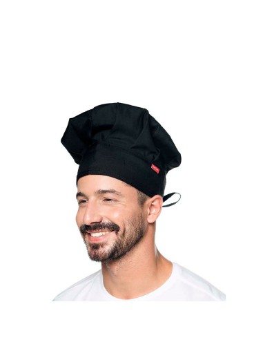 Chapeu de Cozinheiro Preto Chef Touca Unissex...