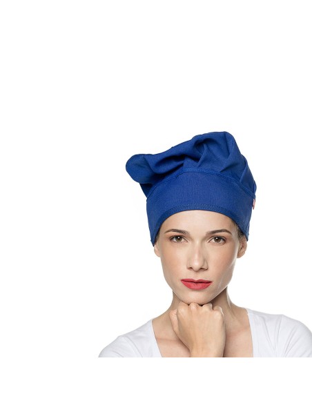 Chapeu de Cozinheiro Azul Chef Touca Unissex Ajustavel