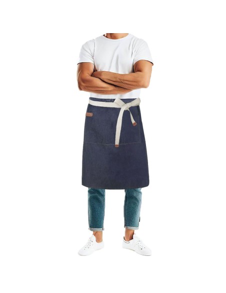 Avental de Cintura Jeans Algodao Bar Garçom Cafe Restaurante