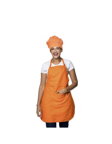 Chapeu de Cozinheiro Laranja Chef Touca Unissex...