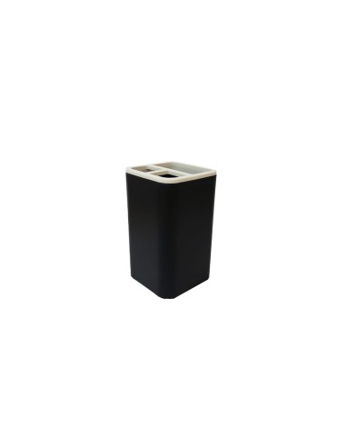 Porta Escova Dentes Caneta Treco Acessorio Preto Bege