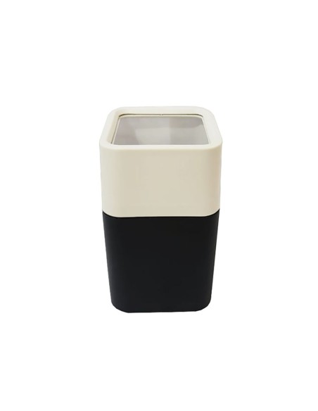 Porta Algodão Cotonete Treco Acessorio Preto Bege