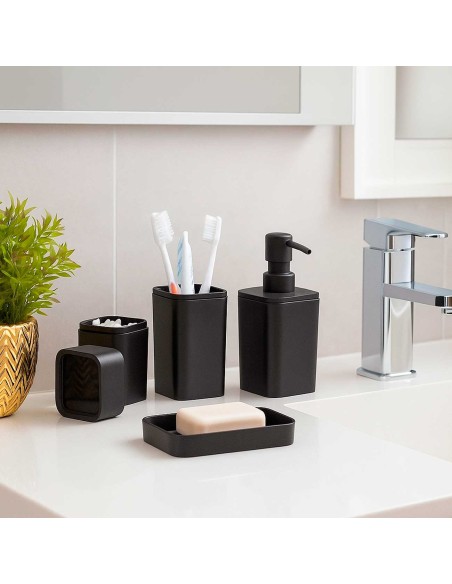 Porta Sabonete Liquido Preto Dispenser Alcool Saboneteira