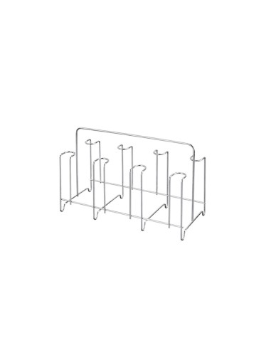 Escorredor Porta 8 Copos Suporte Metal Aço Cromado