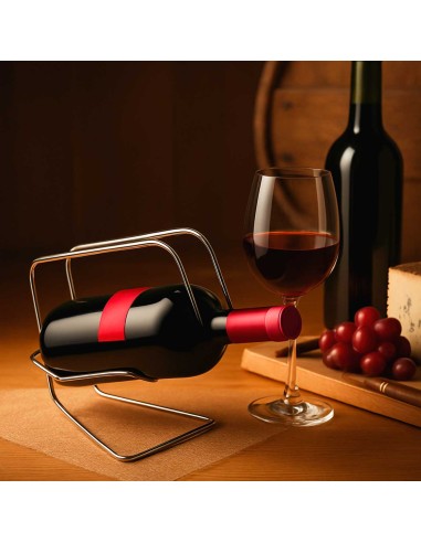 Porta Garrafa Vinho Alça Servir Suporte de Mesa...