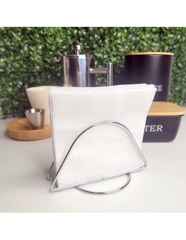 Porta Guardanapo de Mesa Aço Cromado Bar...