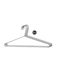 Cabide Aço Cromado Lavanderia Loja Roupa Resistente 6un