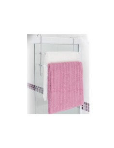 Porta Toalha Duplo Toalheiro Preto Gancho para Box Sem Furos 2