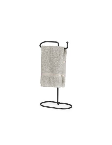 Porta Toalha Preto Toalheiro de Mesa em Aço Black