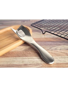 Faca de Manteiga e Queijo Espatula Angular Aço Inox Prata 2