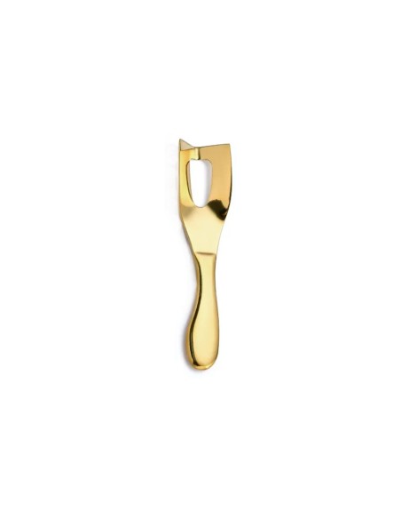 Faca de Manteiga e Queijo Espatula Angular Aço Inox Dourado