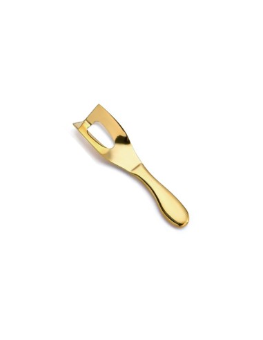 Faca de Manteiga e Queijo Espatula Angular Aço Inox Dourado