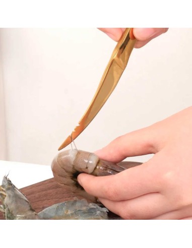 Faca para Camarao Limpar Cortar Frutos Mar Aço...