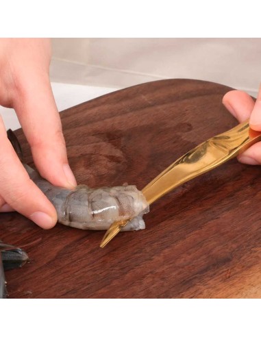 Faca para Camarao Limpar Cortar Frutos Mar Aço...