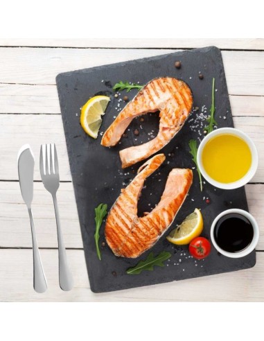 Faca para Peixe Espatula Prata Talheres Aço Inox