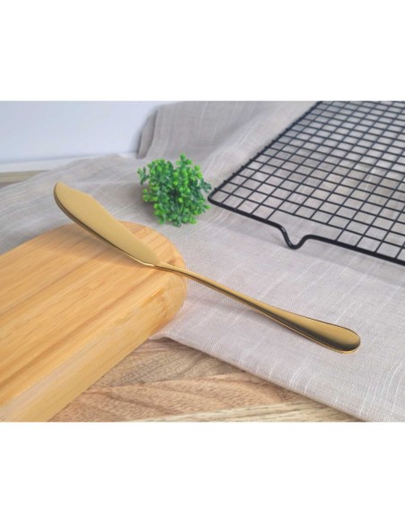 Faca para Peixe Dourado Espatula Talheres Aço Inox