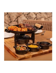 Panela Mini Caçarola Ferro Fundido Fogao Forno Induçao 110ml 2