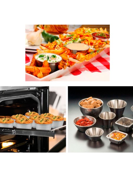 Ramekin Tigela Inox Sobremesa Mini Bolo Sufle Molho 90ml