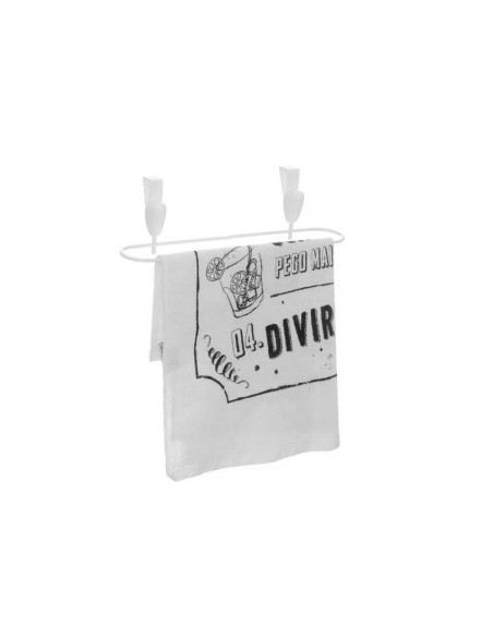 Porta Toalha Pano Suporte Cozinha Encaixe Sem Furar Branco