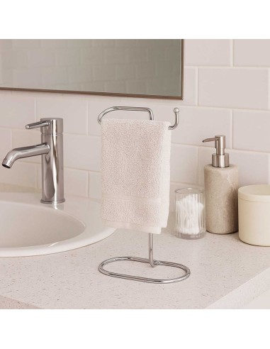Porta Toalha Cromado Toalheiro de Mesa em Aço