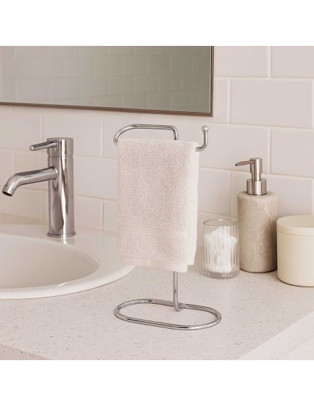 Porta Toalha Cromado Toalheiro de Mesa em Aço
