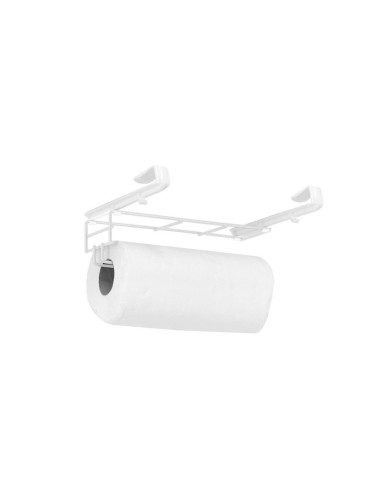Porta Rolo de Papel Toalha Suporte Encaixe Sem Furar Branco