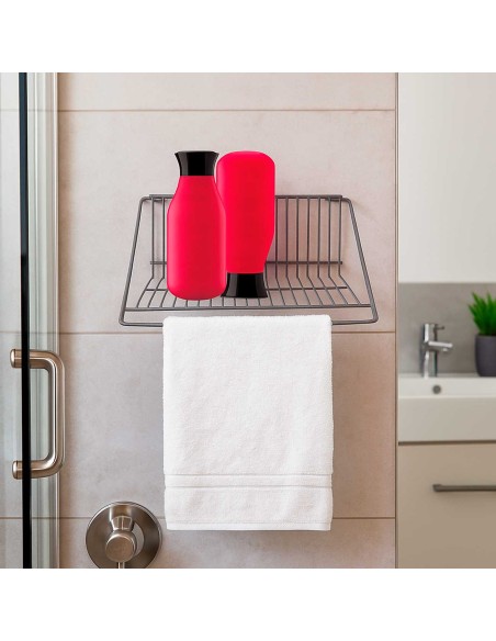 Prateleira Suspensa Organizador Cozinha Banheiro Preto