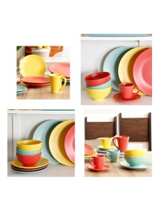 Tigela Bowl Pote Sobremesa Amarelo Fosco Ceramica 430ml 2