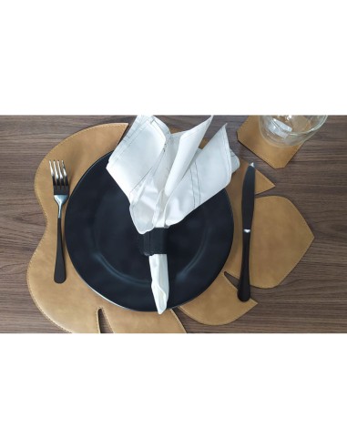 Prato de Sobremesa Preto Fosco Amassado Ceramica