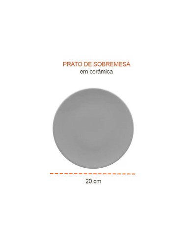 Prato de Sobremesa Preto Fosco Amassado Ceramica
