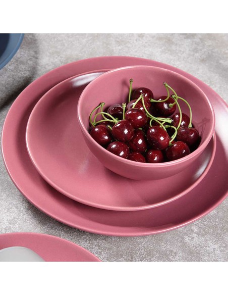 Pote Bowl Rosa Ceramica 550ml Color Tigela Rose