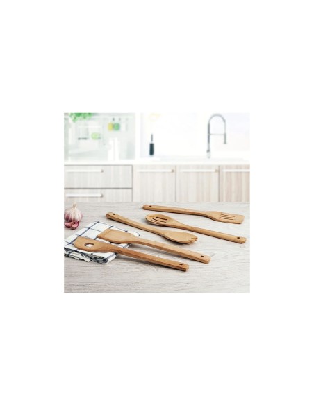 Espatula de Bambu Multiuso Utensilios Cozinha Madeira 30cm
