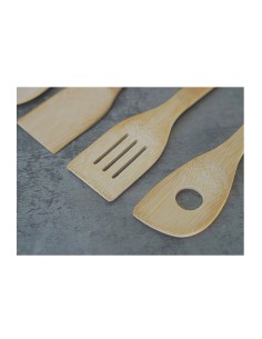 Espatula de Bambu Multiuso Utensilios Cozinha Madeira 30cm 2