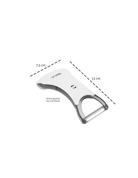 Descascador e Fatiador Duplo de Legumes Manual Lamina Inox