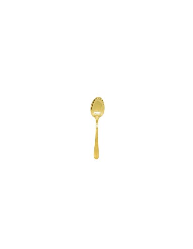 Colher de Cafe Dourado Talher de Metal Inox Inteiro 1un