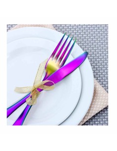 Garfo de Sobremesa Talher Furta Cor Metal Inox Inteiriço 1un 2