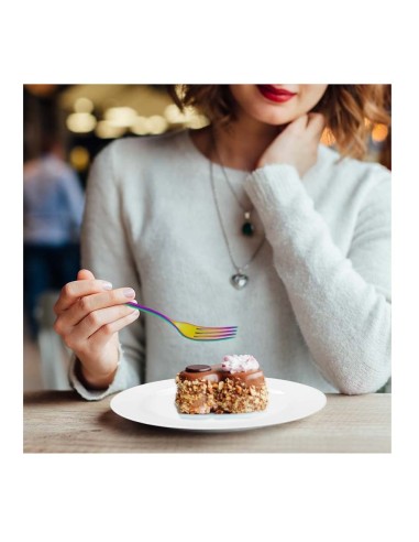 Garfo de Sobremesa Talher Furta Cor Metal Inox...