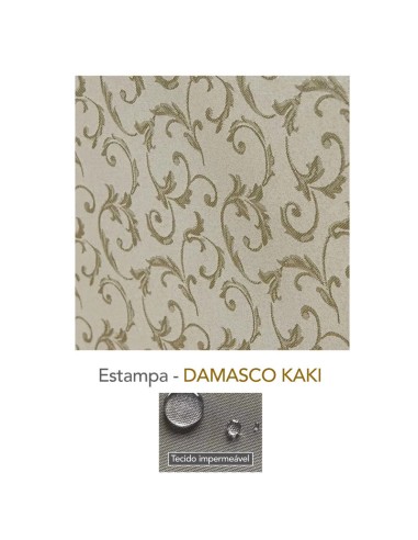 Toalha de Mesa Retangular Dourada Kaki...