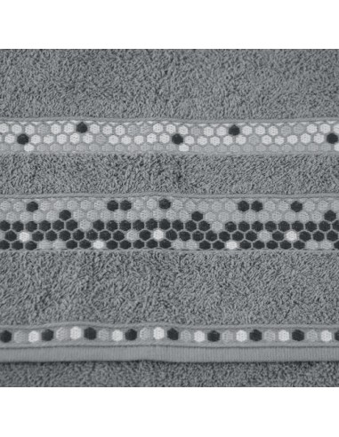 Toalha de Banho Rosto Cinza Algodao Jogo Prisma...