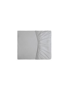 Lençol Elastico QUEEN Cinza Algodao Egipcio 200 Fios