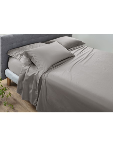 Lençol de Elastico CASAL Algodao Egipcio 200 Fios Marrom Nude