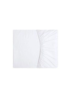 Lençol Elastico QUEEN Branco Algodao Egipcio 200 Fios